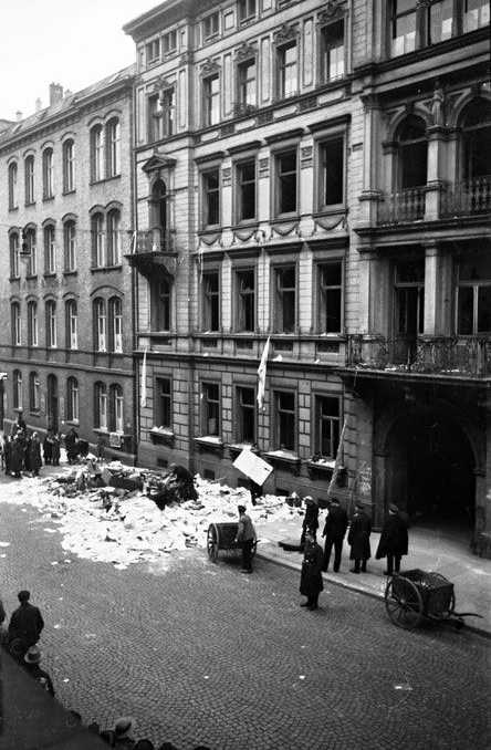 Das Judenhaus in der Rosenstraße  22 
nach dem Pogrom  1938